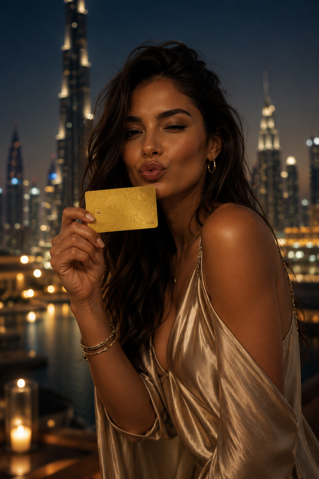 Warmto Gold Card, Dubai skyline
